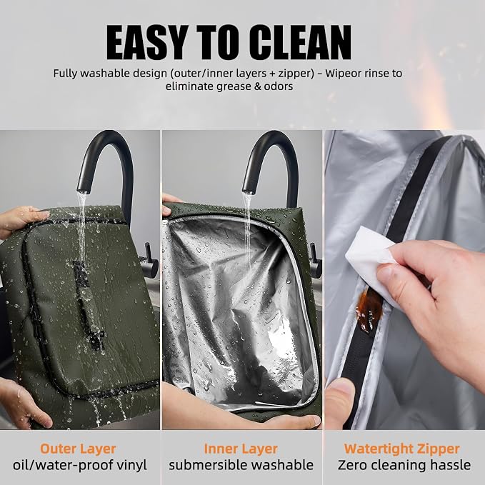 270° Opening BBQ Blanket for Resting Meat, Insulated Leak-Proof Meat Resting Bag for Brisket, Father's Day Birthday Gift for Men Dad Husband, Smoker Grilling Accessories for Party Camping Kitchen