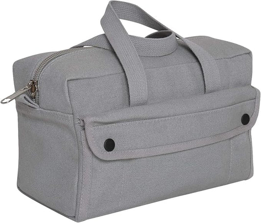 Rothco GI Style Mechanics Tool Bag, Heavy-Duty Canvas Tool Storage | 7.5 Liter Capacity, Heavyweight Canvas, Reinforced Bottom, Garage Storage