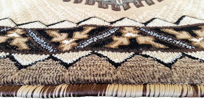 YHSF South West Native American Area Tribal Rug - Berber, 2' x 3'4" | Easy-Clean, Soft & Durable Tribal Rug for Living Room, Bedroom, Kitchen & More - Stain-Proof Runner for Home Decor