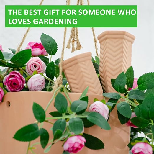 Terracotta Watering Spikes, 4 Pack Plant Watering Devices Self Watering Spikes Vacation Clay Watering Stakes Garden Plant Watering Globes for Indoor & Outdoor Plants