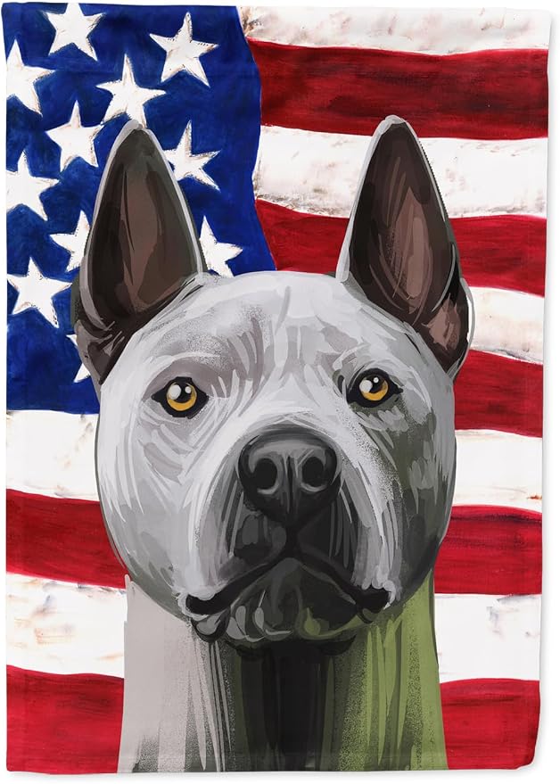 Caroline's Treasures CK6738GF Thai Ridgeback American Flag Garden Flag Mailbox Flag Decorative Yard Flag Banner Outside Patio Artwork Yard Flower Beds, Garden Size, Multicolor
