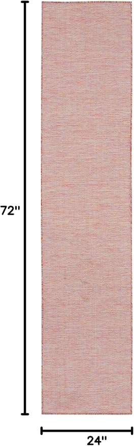 Nourison Home Positano Rainbow 2' x 6' Area Rug - Easy Clean, Non Shedding, Bed Room, Living Room, Dining Room, Kitchen (6' Runner)