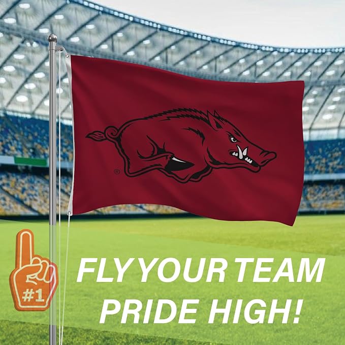 NCAA University of Arkansas Flag