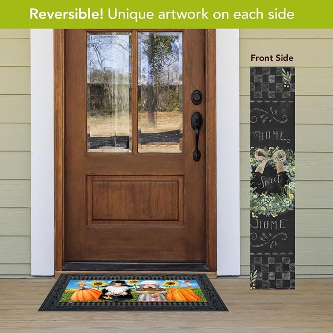 Briarwood Lane Spring Double Sided Reversible Pine Porch Leaner 47x9.5 Welcome Wreaths For Spring Porch Leaner