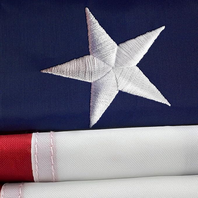 Shop72 American Flag 6x10 Ft, Allegiance to USA, American Flags for Outside, Our Allegiance To Constitution, This Garden Banner Made Heavy Duty For High Wind, Bandera De Estados Unidos