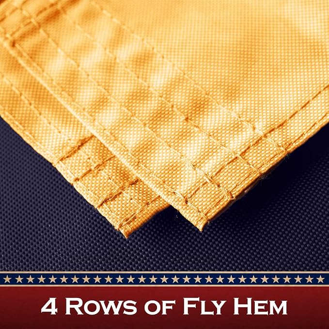 G128 Bennington Tea-Stained Flag | 2.5x4 Ft | Pole Sleeve Embroidered 420D Polyester - Embroidered Stars, Sewn Stripes, Brass Grommets, Indoor/Outdoor, Vibrant Colors, Quality Polyester