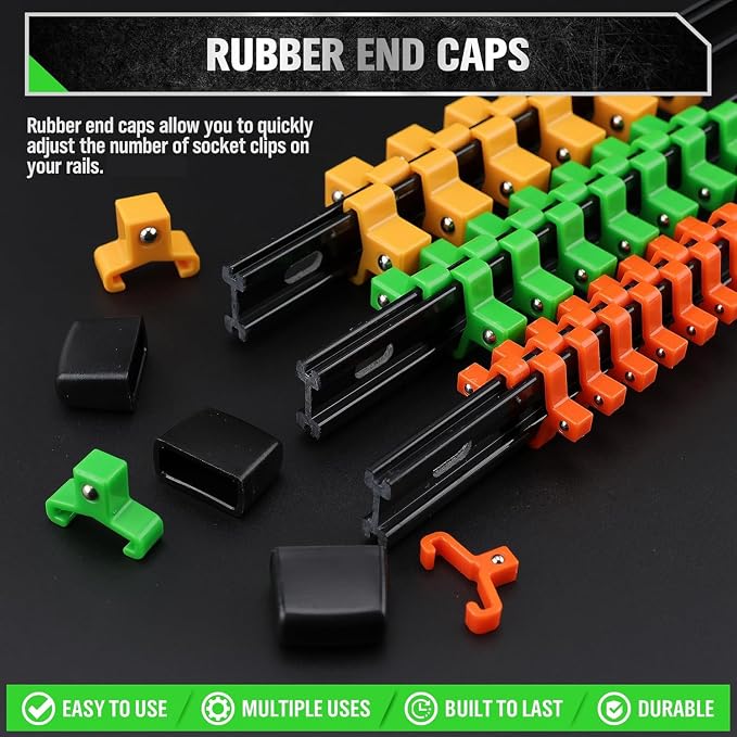 Bundled Products-2 Items: 18PCS Socket Organizer & 2PCS Wrench Organizer