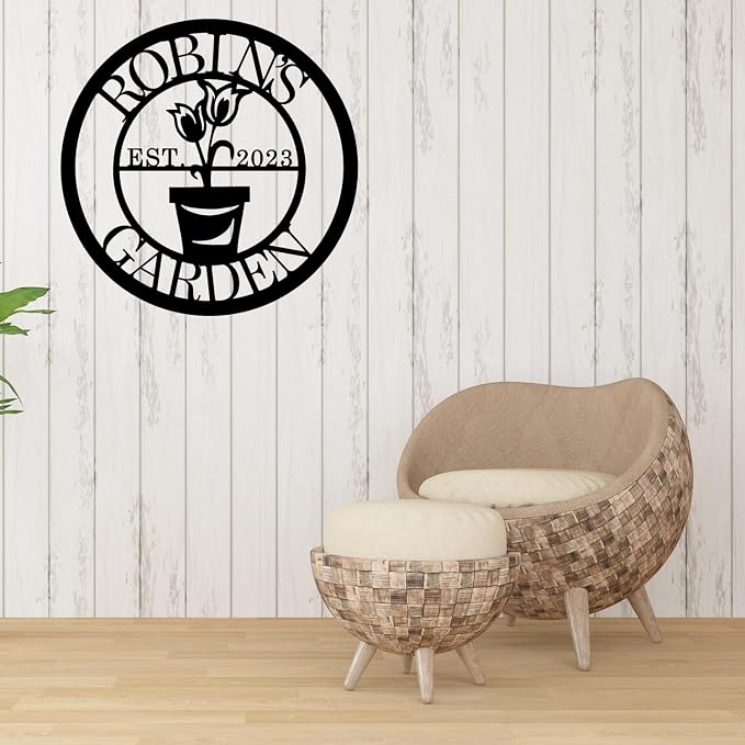 CFC0121328 Personalized Metal Logo, Exclusive Name Logo, Home & Garden Decor