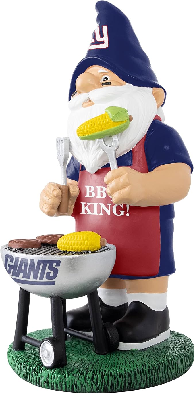 FOCO NFL Unisex-Adult NFL Team Logo Grill Garden Statue Outdoor Gnome 10"