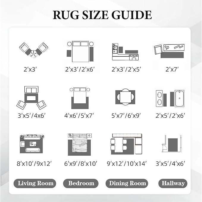 Area Rug Living Room Rugs 8x10 - Large Soft Boho Geometric Rug, Non-Slip Foldable Washable Rugs Non Shedding Morden Indoor Floor Carpet for Bedroom Office Dining Room (Dark Grey,8' x 10')
