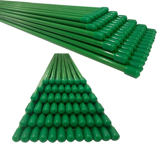 Garden Stakes 6FT,Plant Stakes,Tomato Stakes,Fiberglass Material,Strong and Durable,Will Never Rust,Pack of 20