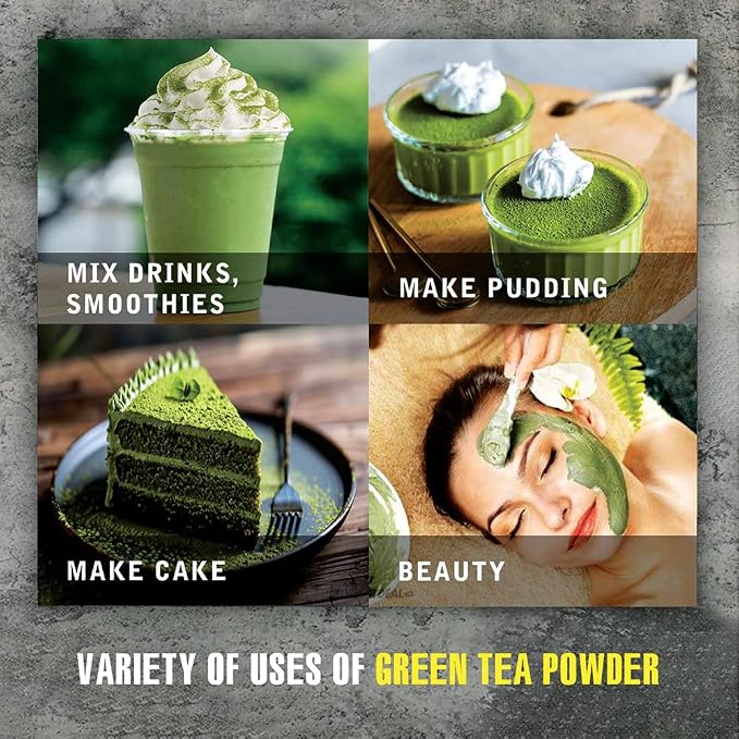 GREEN TEA POWDER 2.47 oz (70g) VIETFARMFOOD: Pure freeze-dried fruit powder, made from real fruit with no added sugar - Perfect for daily nutrition to keep your body full of vitality.