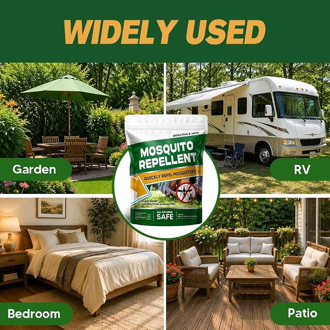 Mosquito Repellent Outdoor Patio, Mosquito Repellent Indoor, Keep Mosquitoes Away, Mosquito Repellents for Room, Safe for Kids & Pets, 3 Months Protection, Covers 120 Sq Ft, 7 Packs