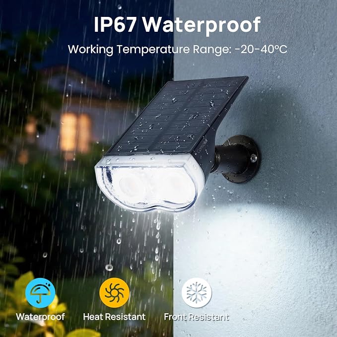 Consciot Solar Lights Outdoor Waterproof IP67, 3 Lighting Modes Solar Spot Lights Outdoor, Auto On/Off, 2-in-1 Solar Landscape Light for Yard Garden Landscape Pathway, Cool White 6500K, 4 Pack
