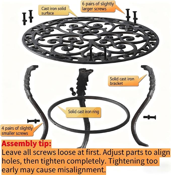 Notakia Plant Stand Indoor Outdoor Clearance Heavy Duty Cast Iron Plant Table for Patio & Garden, Tall Vintage Decorative Metal Plant Rack, Wrought Iron Flower Pot Holder for Home Garden Porch Yard