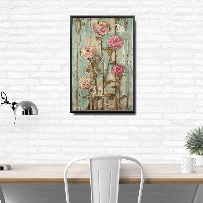 Metal Sign Tin Sign Vintage Wall Art Shabby Chic Longevity Tin Sign for Vintage Aesthetics Perennial Bloom Lovers and Weather Resistan Tin Signs Gardening for Club 8×12 Inches with Metal Frame