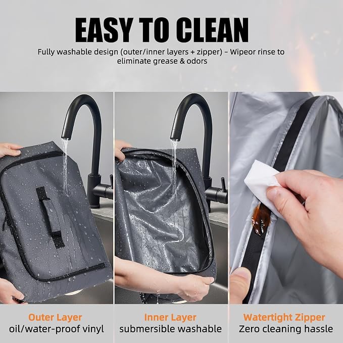 270° Opening BBQ Blanket for Resting Meat, Insulated Leak-Proof Meat Resting Bag for Brisket, Father's Day Birthday Gift for Men Dad Husband, Smoker Grilling Accessories for Kitchen Camping Party