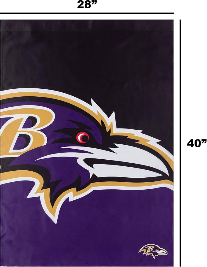 NFL Double Sided Team Logo Vertical Flag (40" x 28")