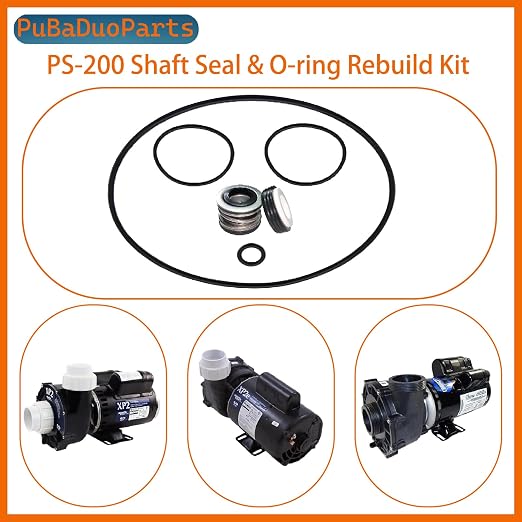 PS-200 5/8" Shaft Seal & O-Ring Rebuild Kit for AquaFlo/Flo-Master XP2 XP2E Series Pool Pumps