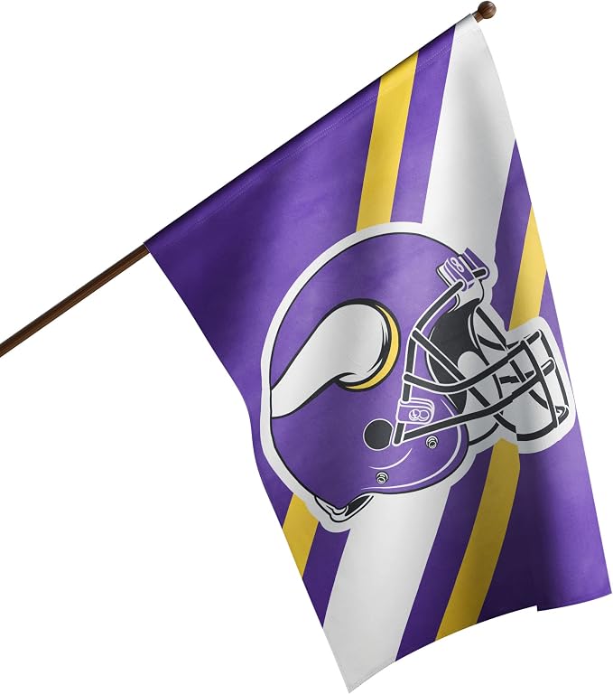 NFL Double Sided Team Logo Vertical Flag (40" x 28")