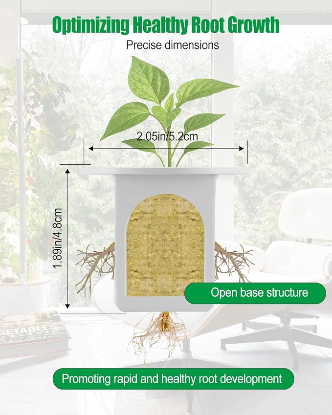 Hydroponic Planting Cup, Hydroponic Growing System Compatible with Gardyn Home/Studio Indoor Garden System, 10 Pack, White