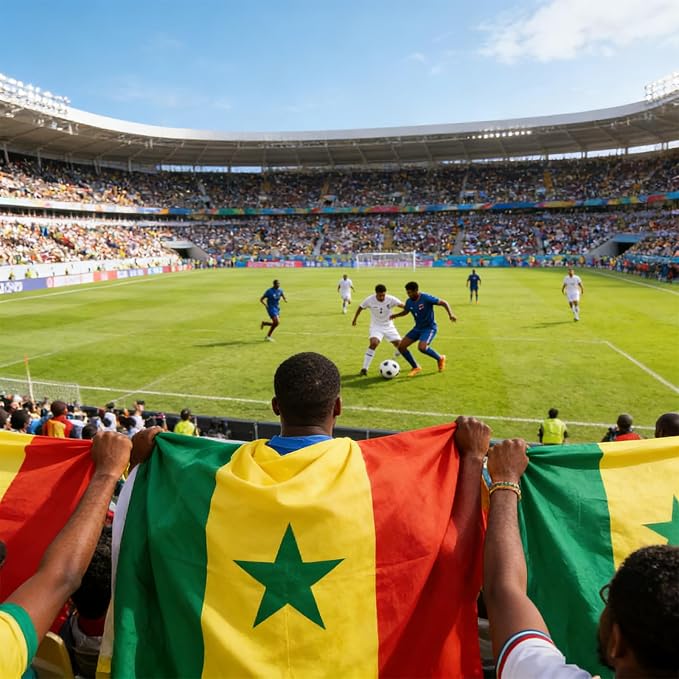 Ahfulife Senegal Flag 3x5 Ft for World Cup Decorations 2026, 1 Pc Large Senegalese National Flag for Outdoor Indoor, Double Sided with Brass Grommets for Independence Day, Party Street Decor