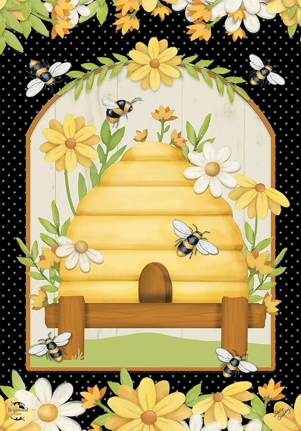 Home Sweet Hive Spring House Flag 40" x 28" Briarwood Lane
