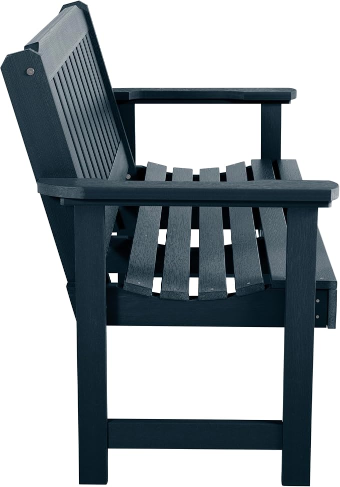 highwood Lehigh Garden Bench, 4 Feet, Federal Blue