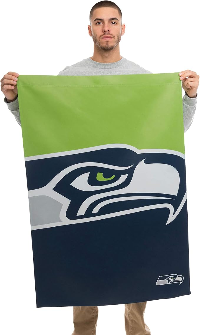 NFL Double Sided Team Logo Vertical Flag (40" x 28")
