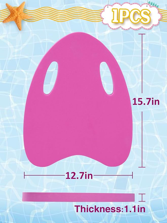 Aulock Swimming Kickboard for Kids with Handrail Hole | Safe Swimming Training Aid Kickboard, Practising Swimming Kickboard for Beginners, for Summer Pool Party