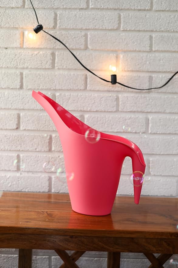 The HC Companies 1/2 Gallon Essential Watering Can for Indoor Outdoor Plants, Watermelon (Pack of 2)