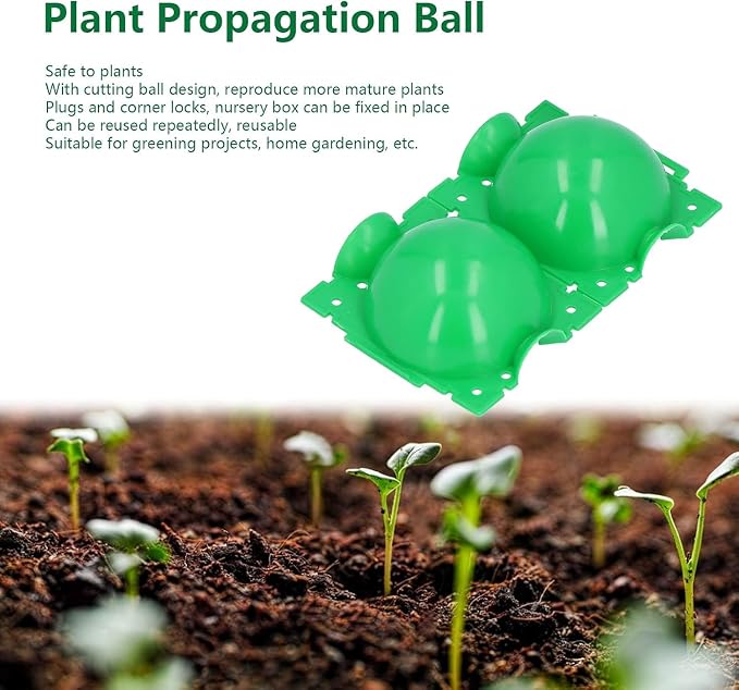 10 Pcs Air Layering Pods,Grafting Kit Reusable Half Transparent Air Layering Propagation Kit Plant Root Growing Box for Fast Propagation Plant Rooting Ball Tree Grow Tubes Plant Propagation Ball