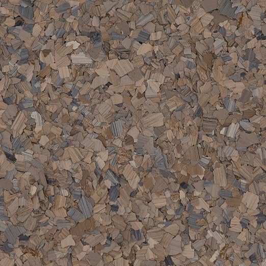 40 lb Box Decorative Chip Stone Flakes for Epoxy Floor Coating Protection/Enhancement for All Surfaces - for Garages, Basements, & More (Obsidian)