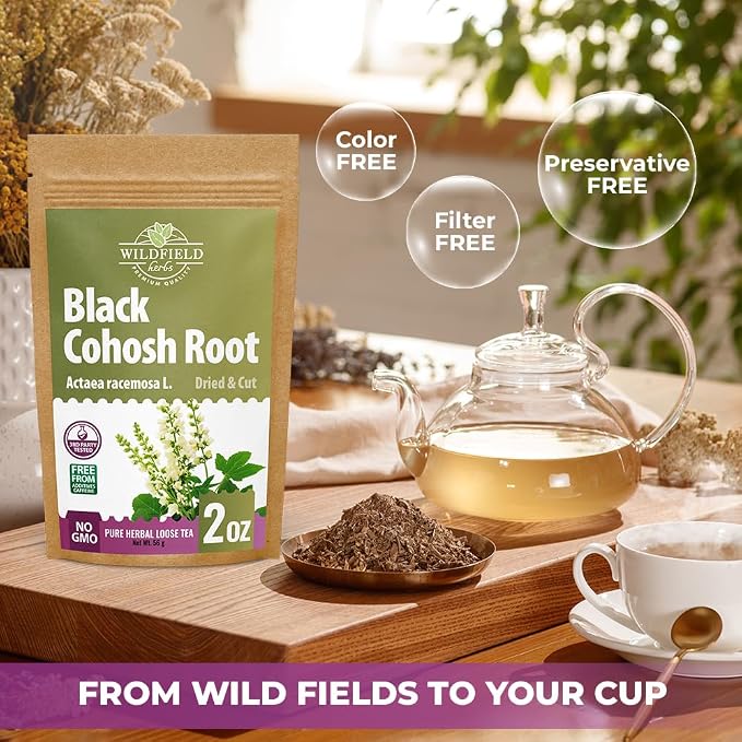 2 oz. Black Cohosh Tea Black Cohosh Root Herbal Tea (Actaea Racemosa) - 56g