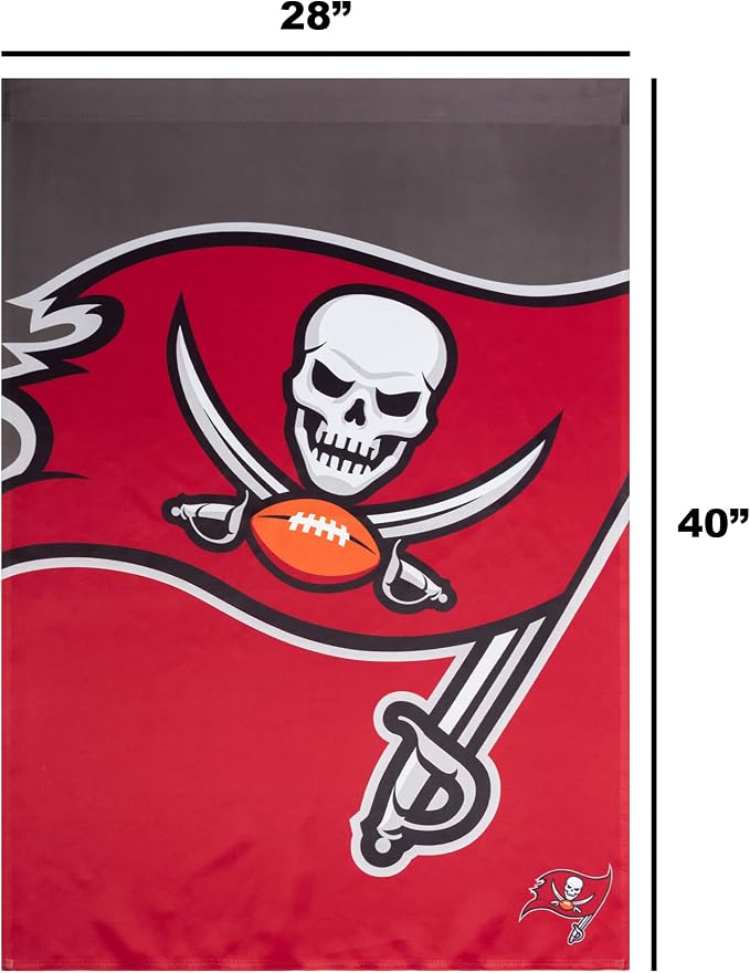 NFL Double Sided Team Logo Vertical Flag (40" x 28")