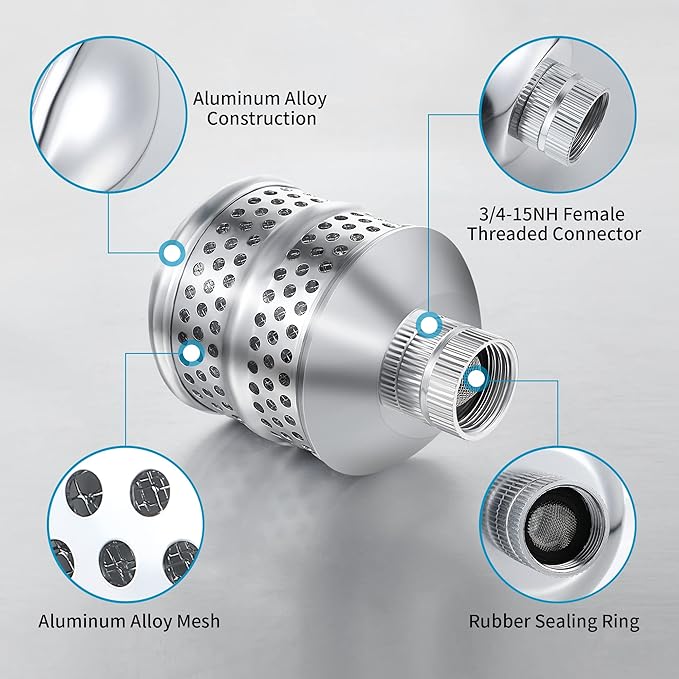 Dreyoo 2 Set Bubbler Sprinkler Heads, 3/4 Inch Internal Thread Rustproof Aluminum Diffuser Flood Nozzle for Yard, Vegetable Garden, Soaker Sprinkler with 40 Inch Tape
