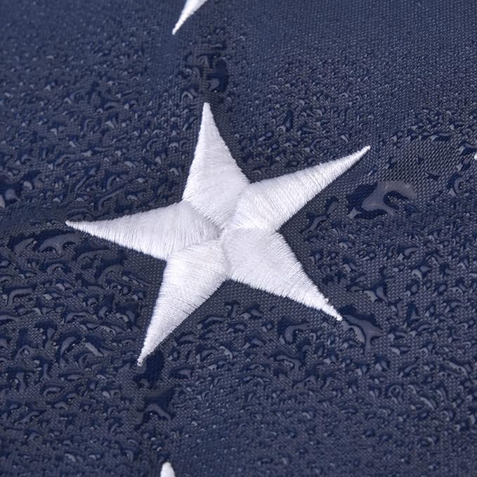 Large American Flags for Outside 6x10 FT, US Flag High Wind with Embroidered Stars, Sewn Stripes, Brass Grommets, Durable USA Flag Outdoor