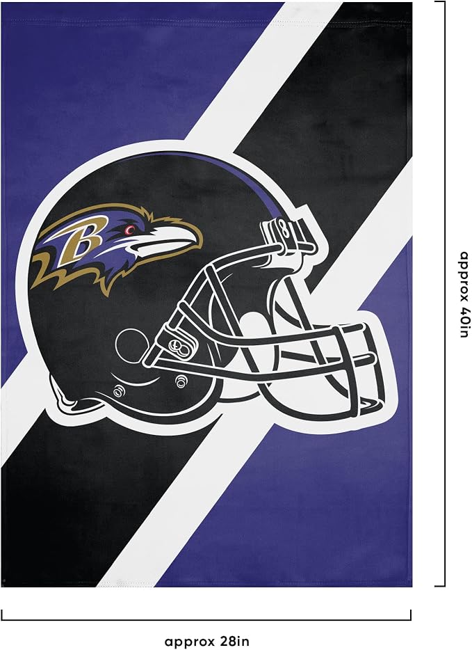 NFL Double Sided Team Logo Vertical Flag (40" x 28")