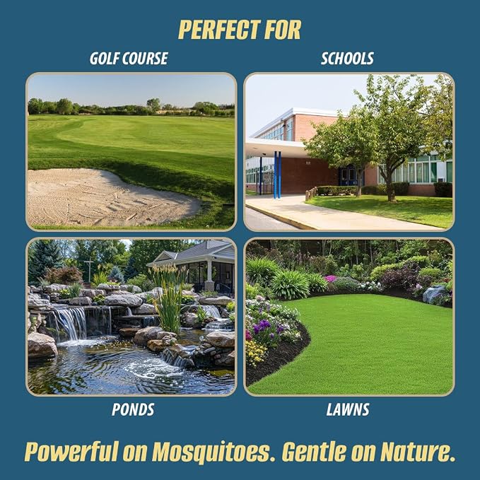 Mosquito Barrier Liquid Garlic Mosquito Repellent Concentrate, 32 fl oz (2 Pack) – Professional Outdoor Treatment for Lawns, Landscapes & Perimeter Areas – Yard & Home Mosquito Protection