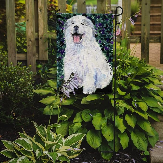 Caroline's Treasures SS8856GF Great Pyrenees Garden Flag Mailbox Flag Decorative Yard Flag Banner Outside Patio Artwork Yard Flower Beds, Garden Size, Multicolor