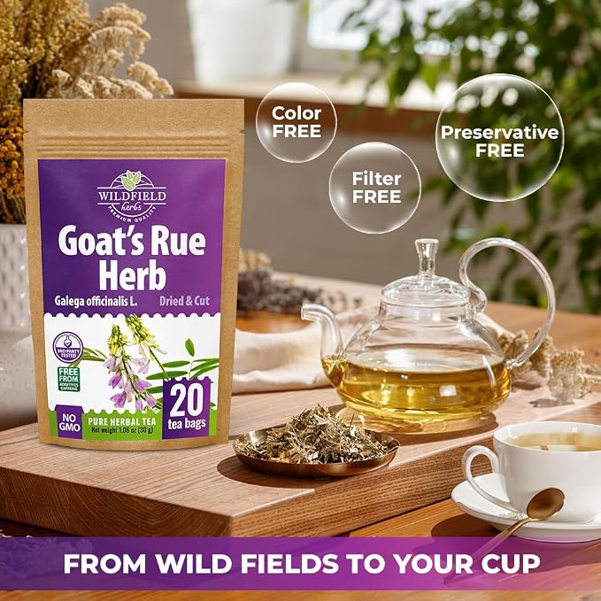 20 Bags Goat’S Rue Goat'S Goats Rue Herb Tea (Galega Officinalis L.) - 20 Count 1.5 g Tea Bags Blood Sugar French Lilac Ruda De Cabra