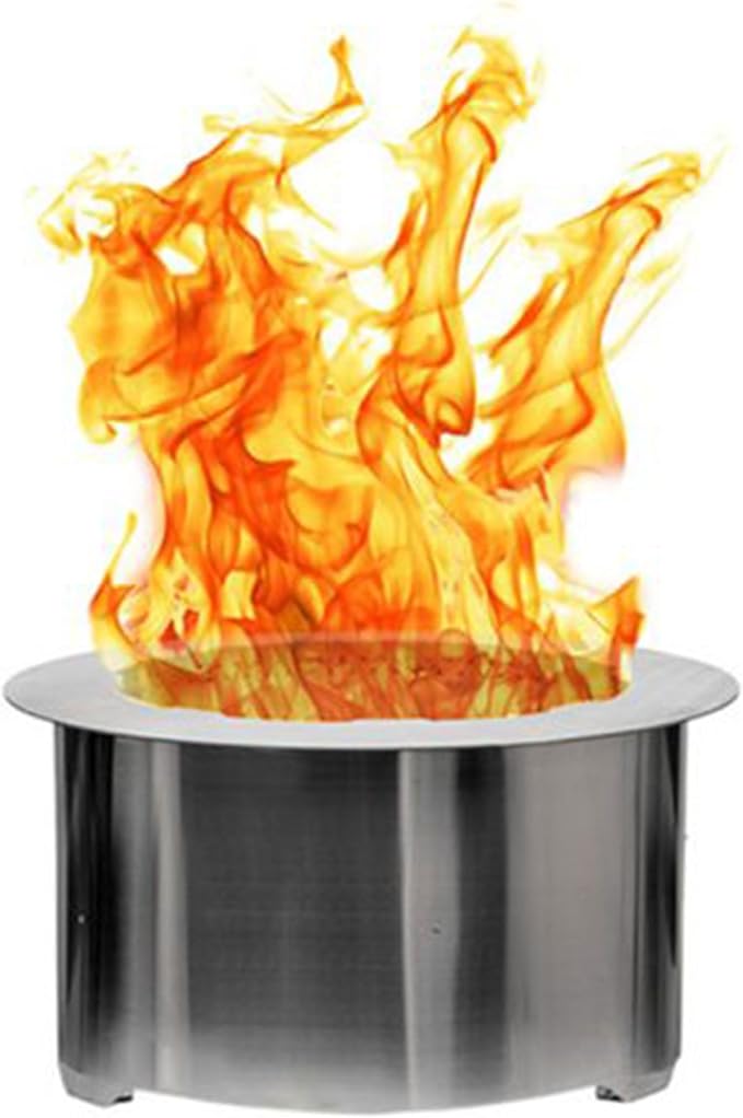 US Stove Company Smokeless 31 Inch Stainless Steel Wood Burning Portable Fire