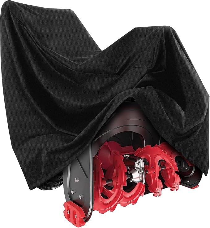 Snow Blower Cover, 600D Heavy Duty Waterproof Oxford Cloth, Universal Fit, Outdoor Protection, Snowblower Cover Universal - Black