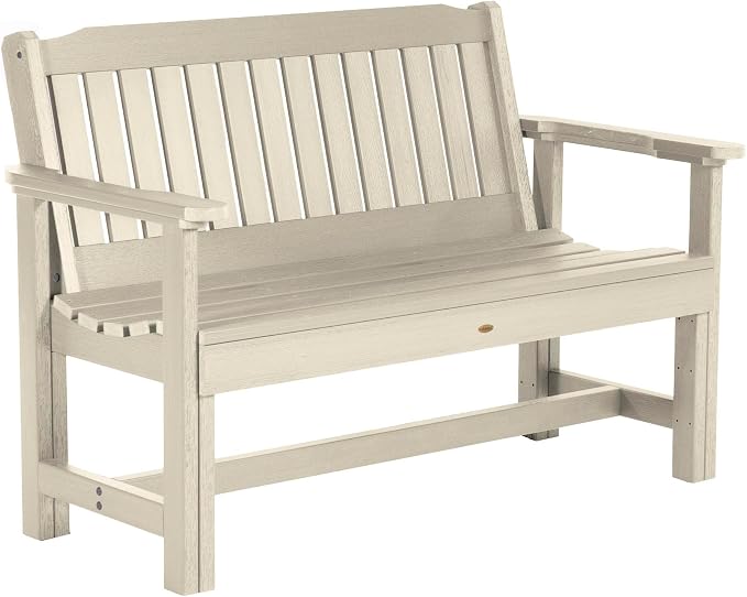 Sequoia Professional CM-BENSQ42-WAE Commercial Grade Exeter 4 Foot Garden Bench, Whitewash