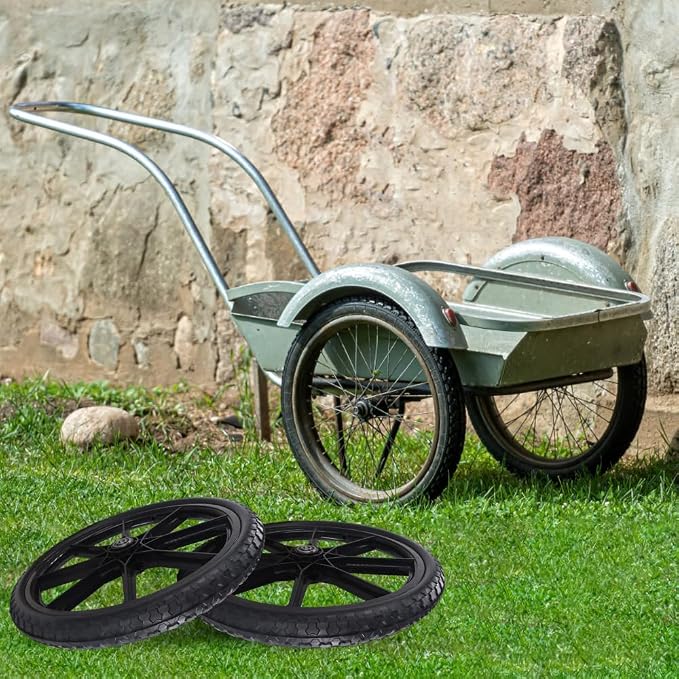 20x1.95" Replacement Flat-Free Tire for Wheelbarrow Wheel Carts,Big Wheel Utility Carts