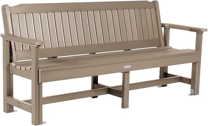 Sequoia Professional Commercial Grade Exeter Garden Bench, 6ft, Woodland Brown