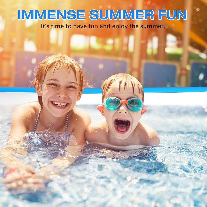 2025 Upgrade Inflatable Pool for Kids and Adults-120"*72"*22" Full-Sized Inflatable Swimming Pool Leakproof Blow Up Above Ground for Backyard Outdoor Garden Summer Water Party Pink