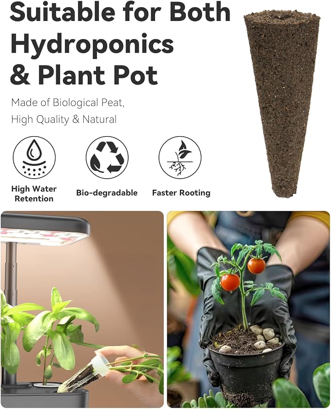 LYKOCLEAN Fruits Seed Pod Kit for AeroGarden, Ahopegarden, iDoo, GARDENCUBE, MUFGA with Strawberry, Cucumber, Red/Golden Cherry Tomato, Compatible with All Indoor Hydroponics Growing System, 8-Pod