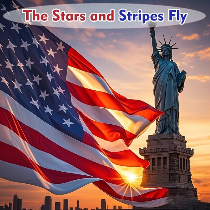 American Flag 2.5x4 FT, US Flag USA High Wind with Embroidered Stars, Sewn Stripes, Brass Grommets, Durable USA Flag Outdoor Outside