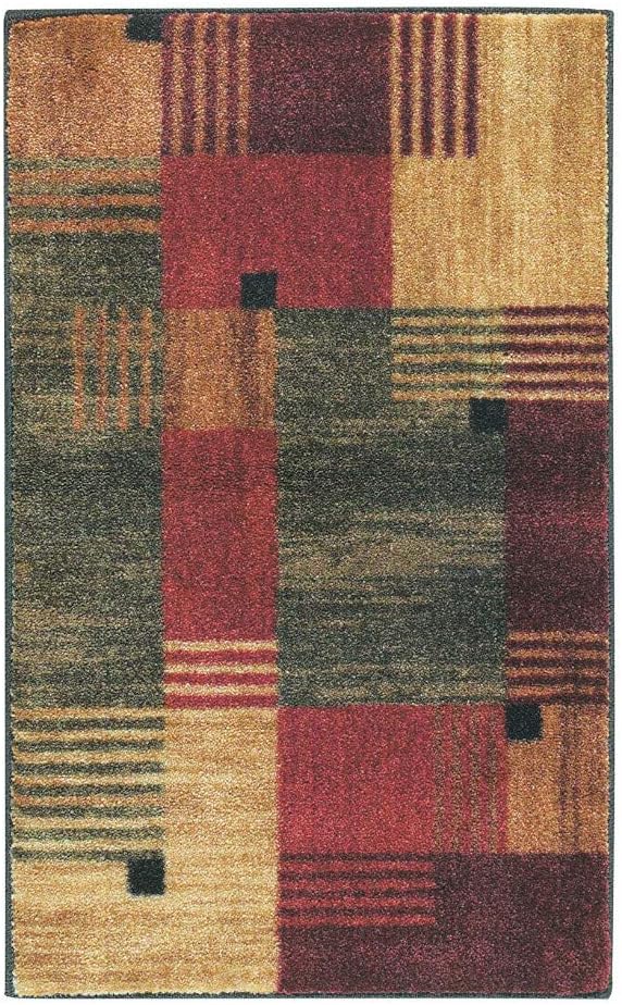Mohawk Home Alliance Modern Geometric 1' 8" x 2' 10" Area Rug - Red - Perfect for Living Room, Dining Room, Office
